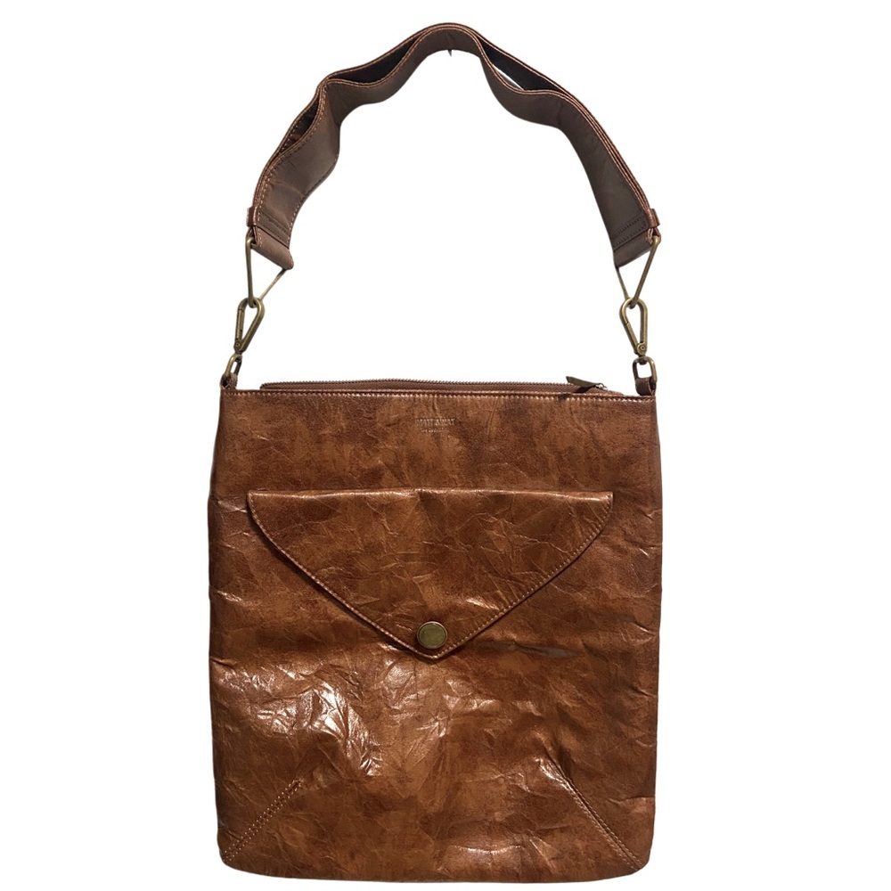 Matt & Nat Crinkle Pecan Vegan Leather shoulder bag